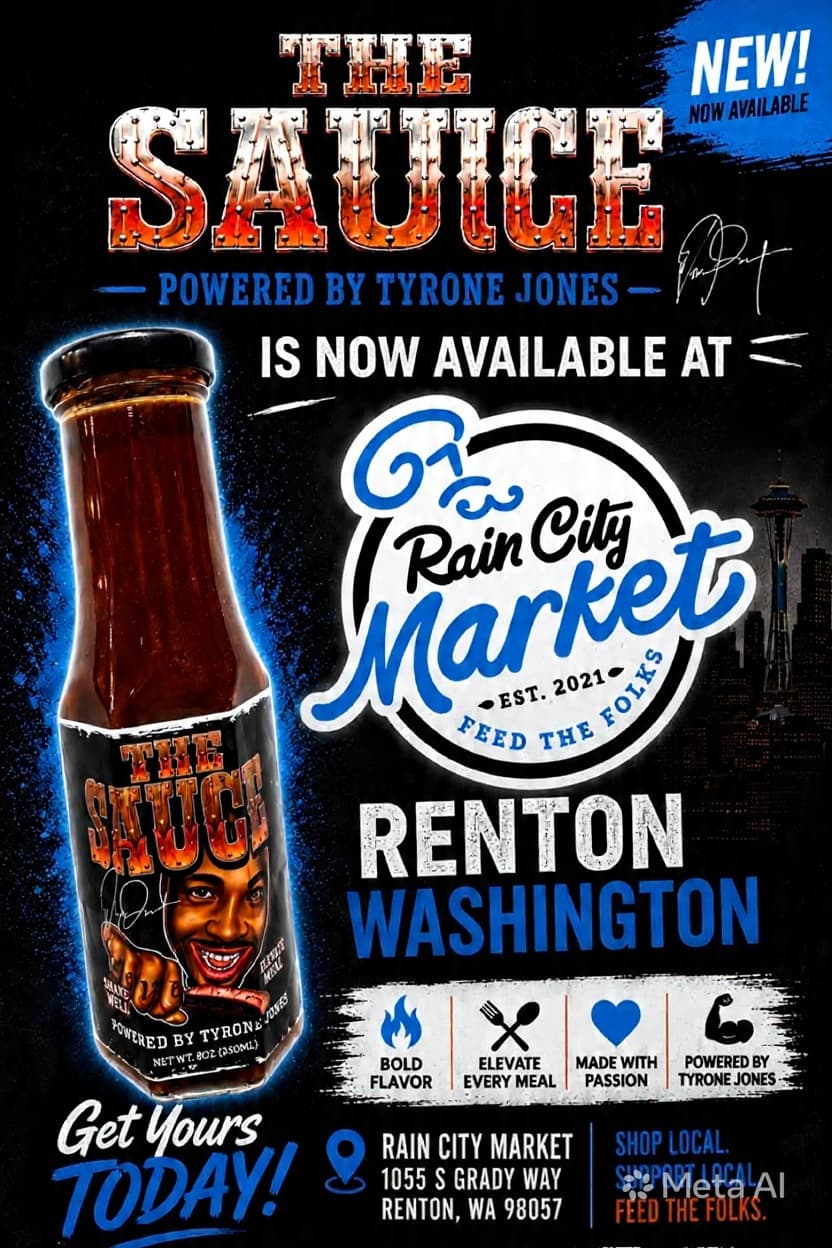 Rain City Market flyer
