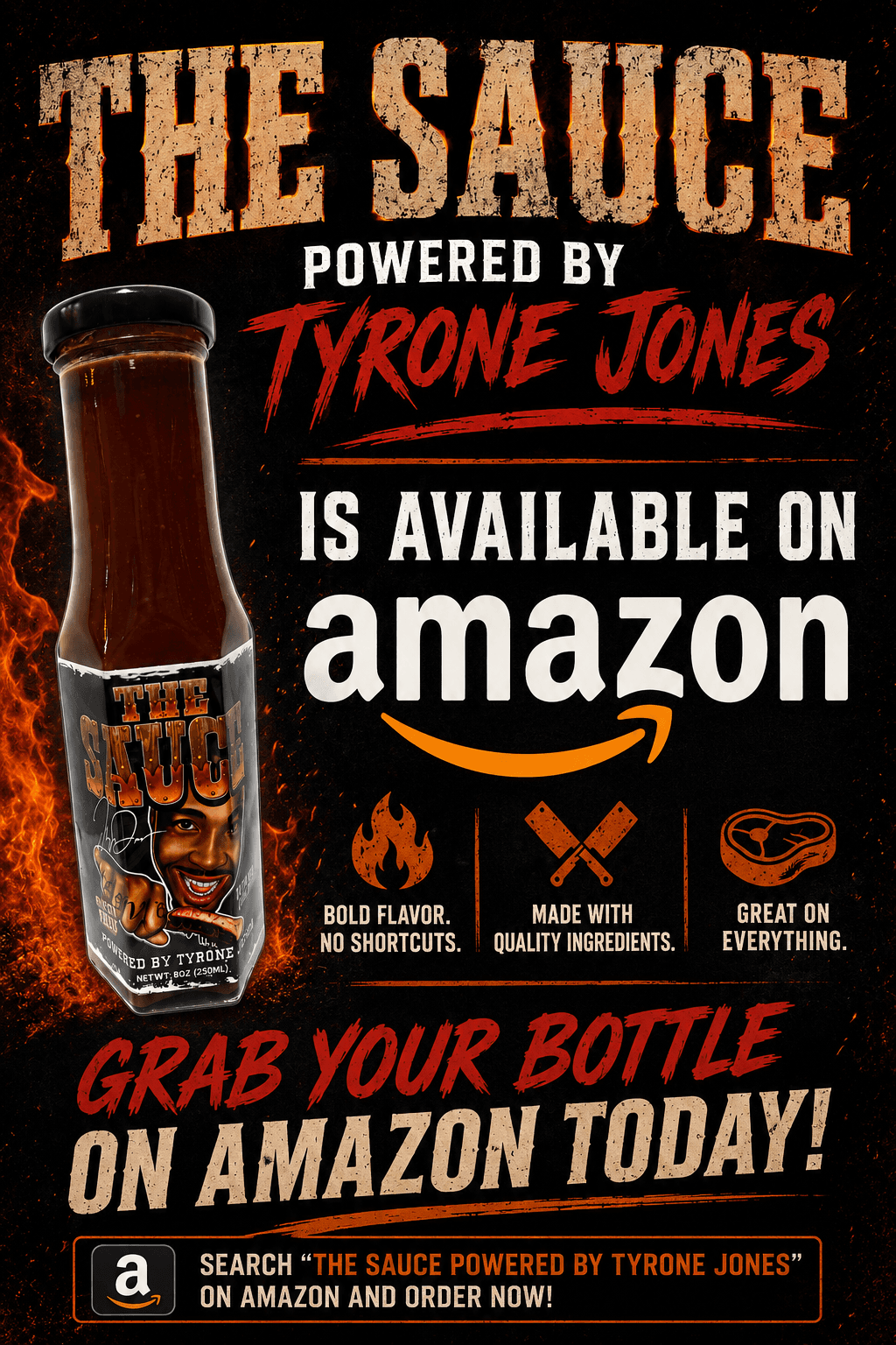 The Sauce by Tyrone Jones is available on Amazon