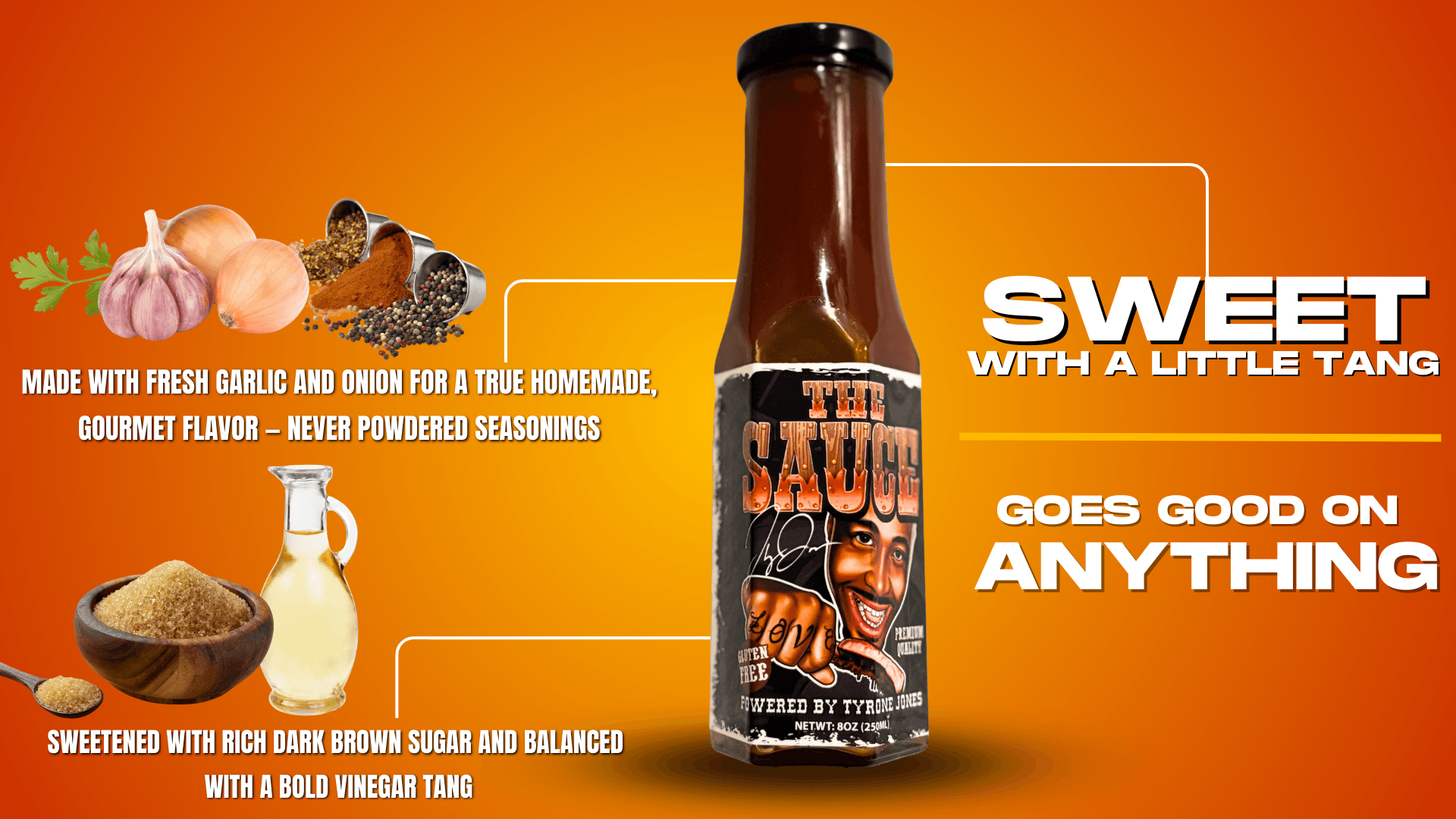 The Sauce ingredients - sweet with a little tang